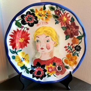 nathalie lete x anthropologie rare francophile plate